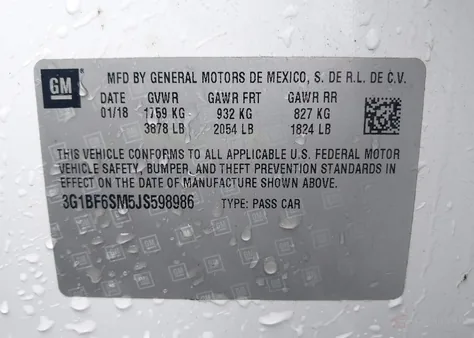 3G1BF6SM5JS598986